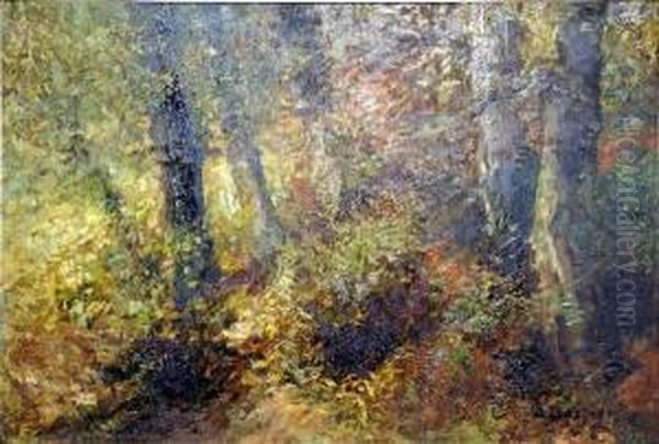 [foret En Automne.] Oil Painting by Alfred Bastien