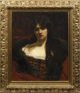 Brustportait Einer Jungen Frau