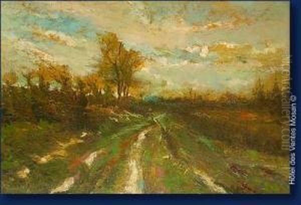Le Chemin De Campagne Oil Painting by Alfred Bastien