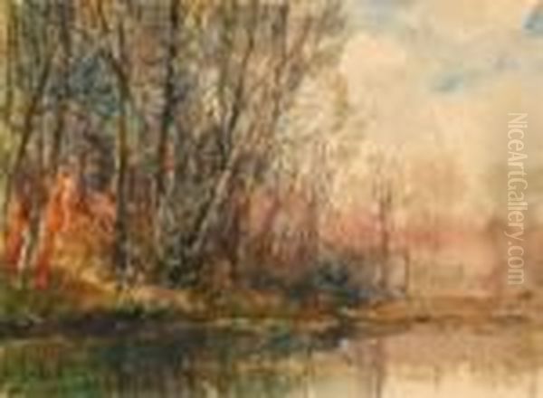 Theodore Trees O Oil Painting by Alfred Bastien