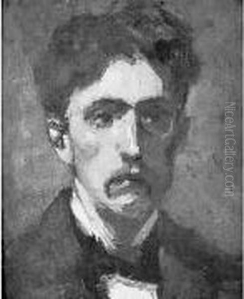 Autoportrait (n.d.) Oil Painting by Alfred Bastien