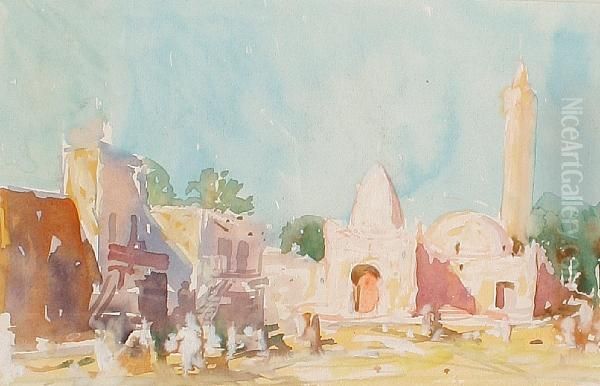 Afternoon In The Medina Oil Painting by Alfred Bastien