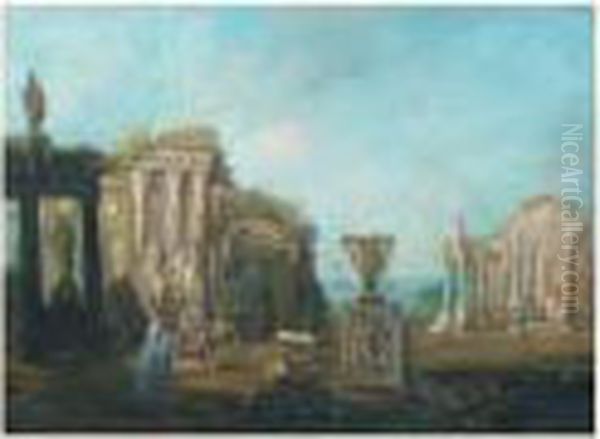 Caprice Oil Painting by Francesco Battaglioli