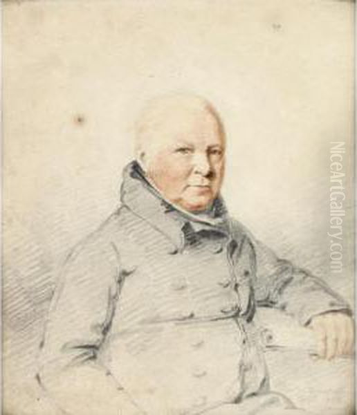 Portrait Of A Gentleman Oil Painting by William James Bennett
