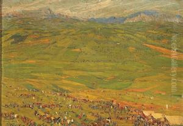 Feria Del Valle Oil Painting by Mariano Bertuchi Nieto
