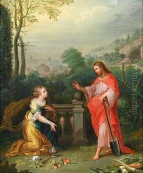 Noli Me Tangere Oil Painting by Balthasar Beschey