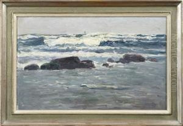 Strandmotiv Oil Painting by Artur Bianchini