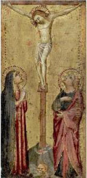 Crucifixion Oil Painting by Bicci Di Lorenzo