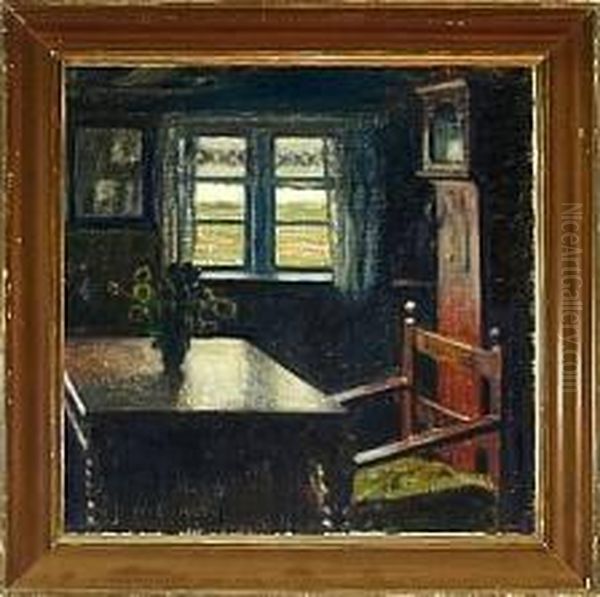 Interior Oil Painting by Niels Bjerre