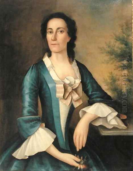 Portrait of Mrs Thomas Shippard Oil Painting by Joseph Badger