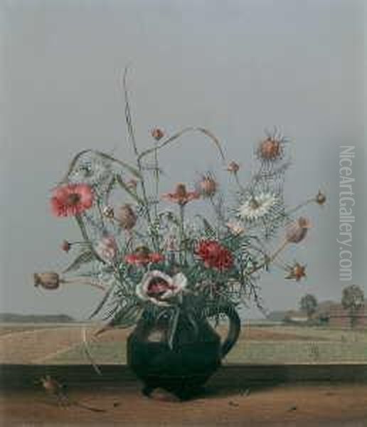 Blumenstilleben Oil Painting by Herbert Bottger