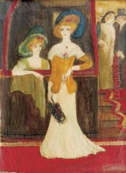 A L'opera Oil Painting by Georges Bottini