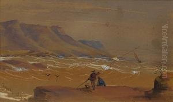 Camps Bay Oil Painting by Thomas William Bowler