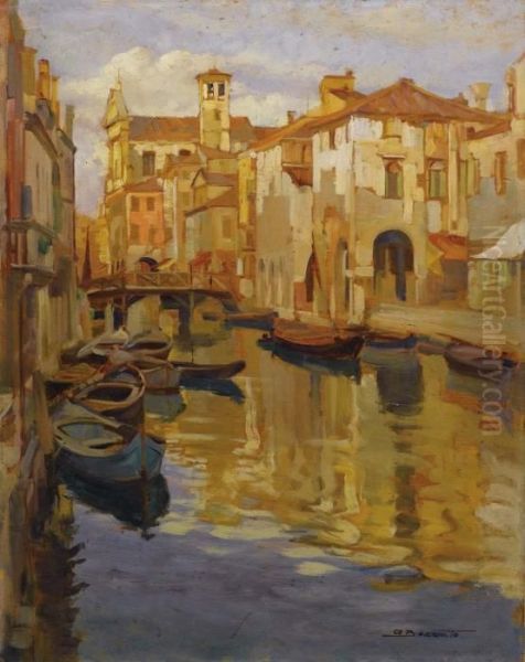 Le Zattere Oil Painting by Attilio Bozzato