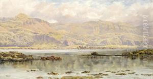 Hills Of Argyll Oil Painting by John Edward Brett