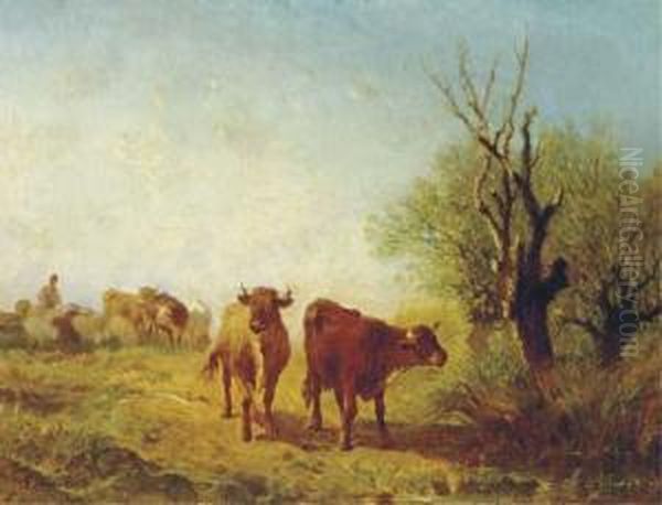Homeward Bound Oil Painting by Felix Saturnin Brissot de Warville