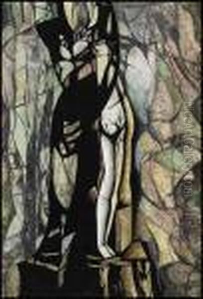 Enigma Oil Painting by Bertram Richard Brooker