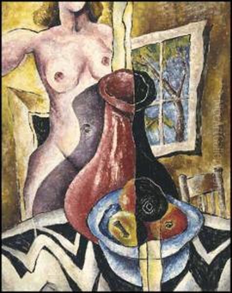Studio Corner Oil Painting by Bertram Richard Brooker