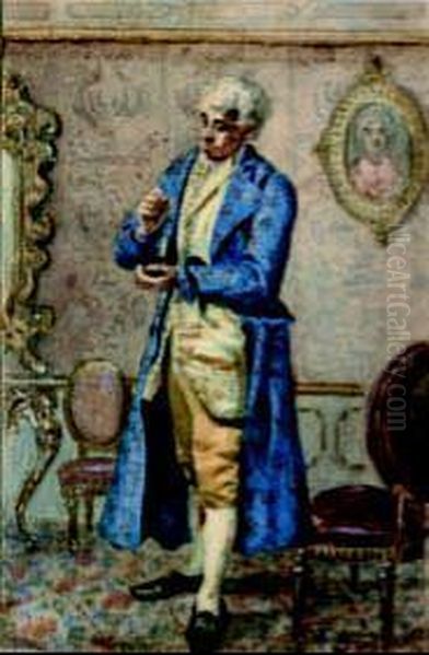 Figura Maschile Oil Painting by Francois Brunery