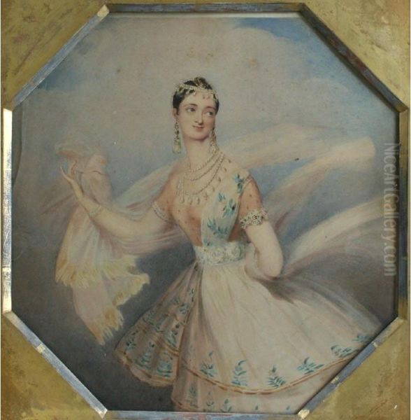 Portrait Of A Lady Oil Painting by Adam Buck