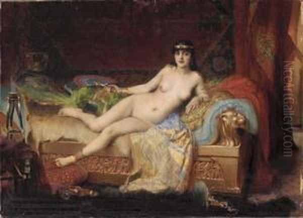 The Pharaoh's Favorite Oil Painting by Vlaho Bukovac