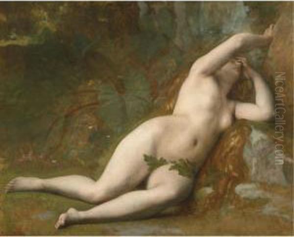 Eve After The Fall Oil Painting by Alexandre and Jourdan, Adolphe Cabanel