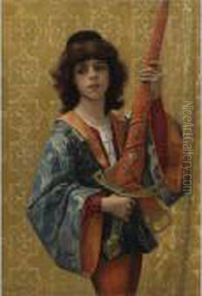 A Page Oil Painting by Alexandre Cabanel