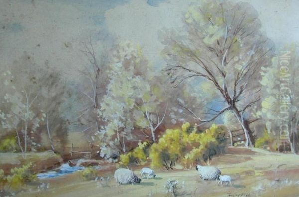 Springtime Near Pinwherry Oil Painting by Thomas, Tom Campbell