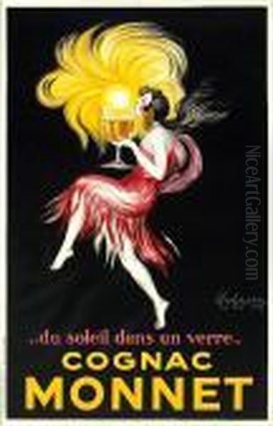 Cognac Monnet Oil Painting by Leonetto Cappiello
