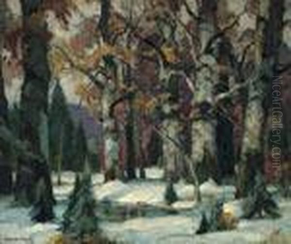 ''sunny Woodland'' Oil Painting by John Fabian Carlson
