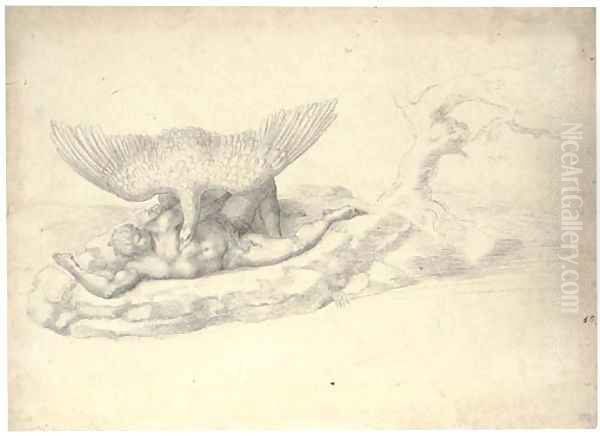 The Punishment of Tityus, after Michelangelo Oil Painting by Michelangelo Buonarroti