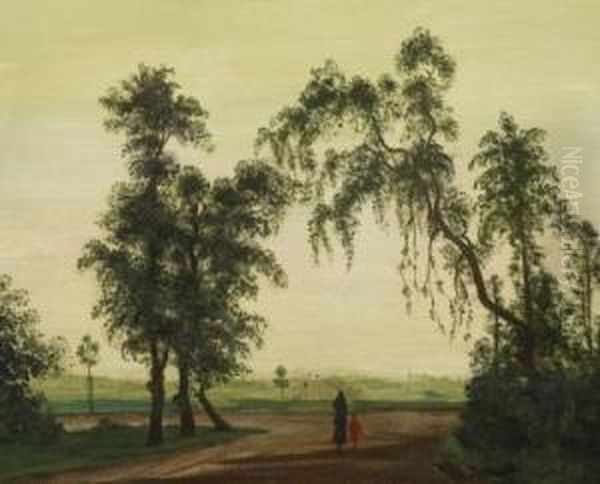 Spaziergang Oil Painting by Theo Champion