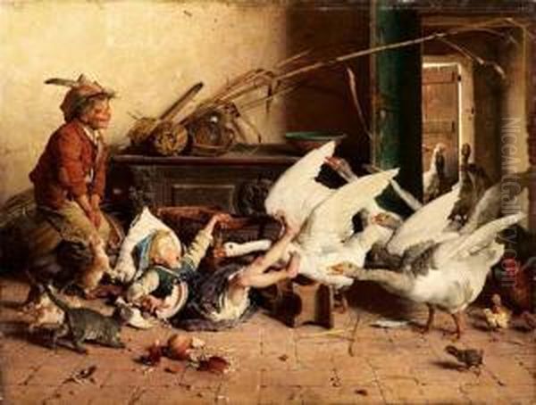 Patatrac Oil Painting by Gaetano Chierici