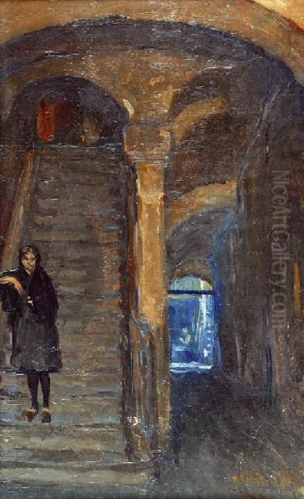Sien Oil Painting by Tadeusz Cieslewski