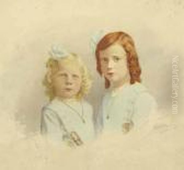 Zugeschrieben. Portrat Zweier Schwestern Oil Painting by Giovanni Battista Ciolina