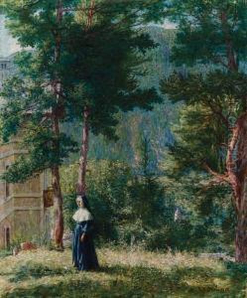 Asilo Di Toceno Oil Painting by Giovanni Battista Ciolina