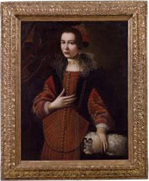 Ritratto Di Giovane Nobildonna Concagnolino Oil Painting by Pier Francesco Cittadini Il Milanese