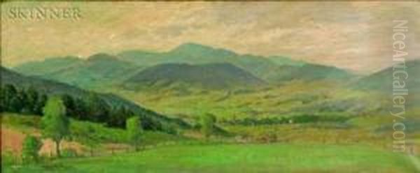 Summer Fields Oil Painting by C. Myron Clark