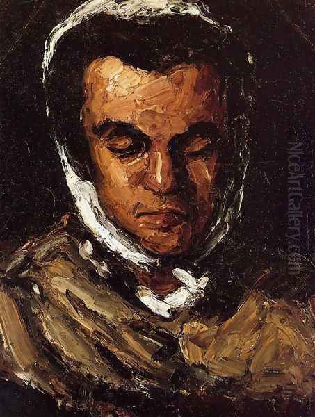 Portrait Of Marie Cezanne The Artists Sister Oil Painting by Paul Cezanne