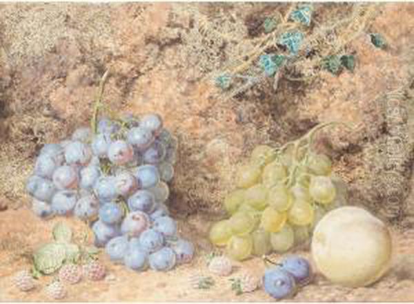 Still Life Of Fruits Oil Painting by Thomas Collier