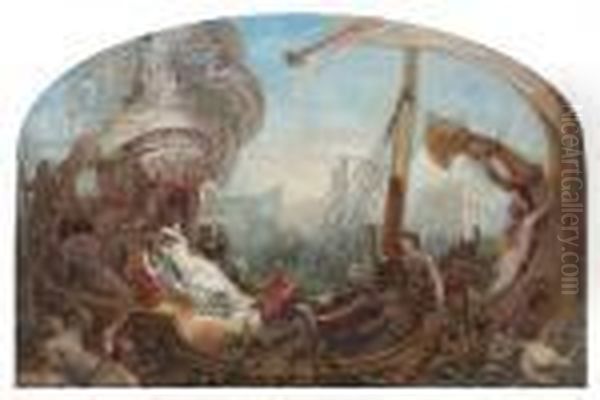 Cleopatra's Barge Oil Painting by Alfred Charles Conrade