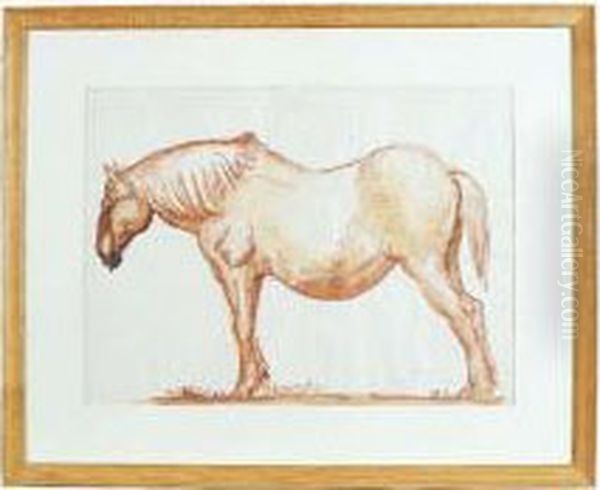 Cheval De Trait Oil Painting by Albert Copieux
