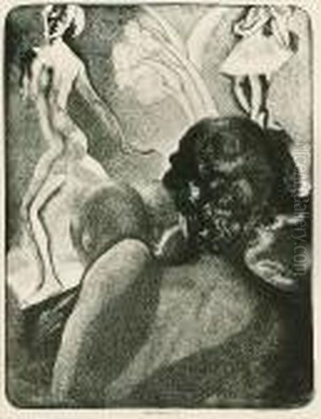 A Lady And A Dancer (wright 251) Oil Painting by John Copley