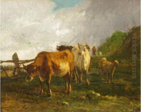 Gardienne Et Son Troupeau Oil Painting by Andres Cortes