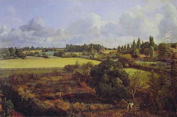 Golding Constable's Kitchen Garden Oil Painting by John Constable