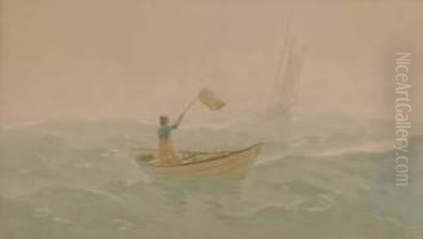 Caught In A Fog Oil Painting by Frederick Schiller Cozzens