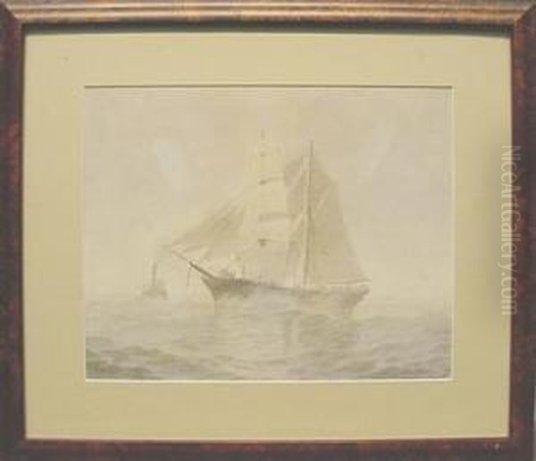 At Full Sail Oil Painting by Frederick Schiller Cozzens