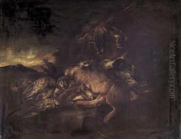 Cacciagione Oil Painting by Il Crivellino Giovanni Crivelli