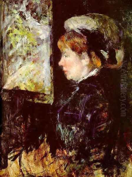 The Visitor Oil Painting by Mary Cassatt