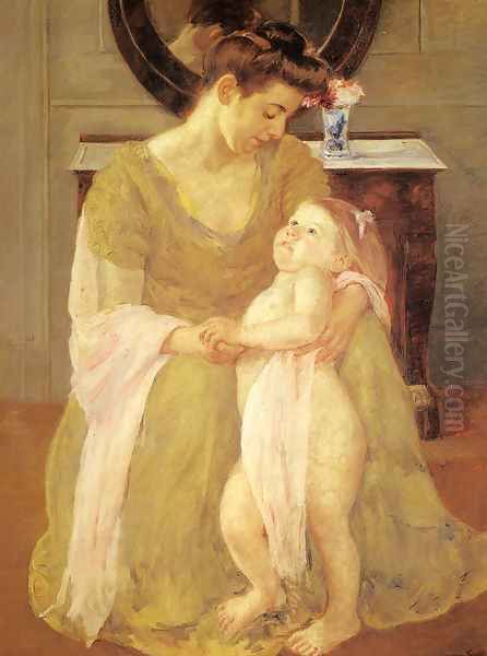 Mother And Child X Oil Painting by Mary Cassatt